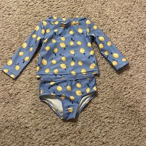 Carter's Blue and Yellow Kids Swim One Piece